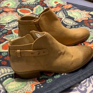 Tan booties